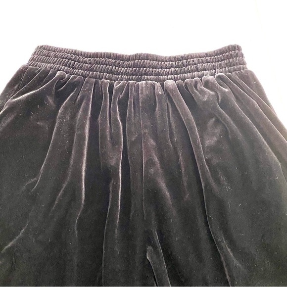 Vintage Saint Germain Paris Black Velvet Dress Pants Small 25" Goth Y2K - Picture 9 of 11